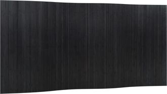 vidaXL Biombo Divisor De Bamb&uacute; Negro Ancho 400 Cm Alto 165 Cm Vidaxl