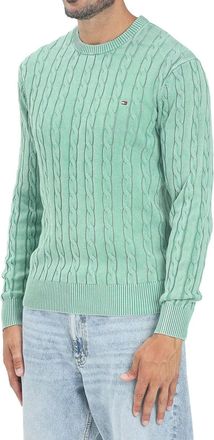 Tommy Hilfiger Crew Neck Cable Knit - Apple Green
