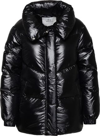 Woolrich Aliquippa Black Nylon Puffer Jacket