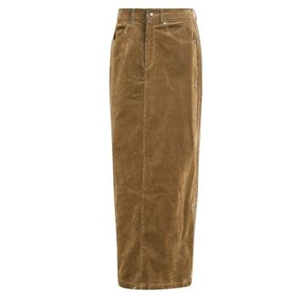 adidas Adibreak Brushed Twill Maxi Skirt - female - Adidas - Skateboarding - Brown - M - Sport