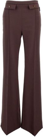 Elisabetta Franchi High-Waisted Palazzo Trousers