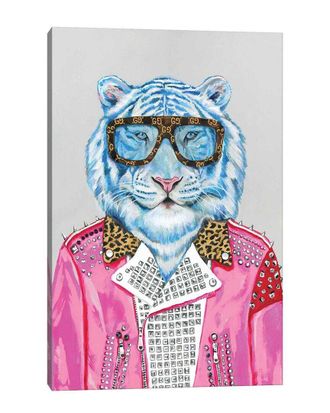 iCanvas Icanvas Gucci Blue Tiger By Heather Perry