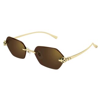 Cartier Sunglasses, unisex, Brown, Size: 55 MM Ct0636S Sunglasses