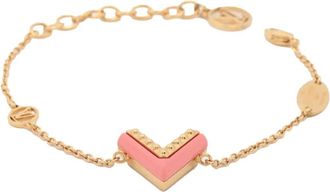 Louis Vuitton 2018 Essential V vergulde armband met hars en studs - Goud