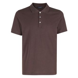 Fay Polo Shirts, male, Brown, Size: 2XL Polo Piquet