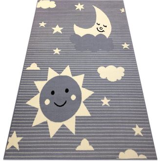 RugsX Rugsx - Alfombra Bcf Flash Sky 4001 - Cielo, Estrellas Gris Grey 200x300 Cm