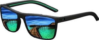 Generic Fashion Nail Decoration Vintage Square Polarized Sunglasses Men Women, UV400 Driving Fishing Sunglasses, Classic Polarized Shades Outdoor Eyewear(566(