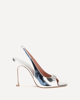 Amina Muaddi Sandali Slingback Mini Camelia Woman 37.5