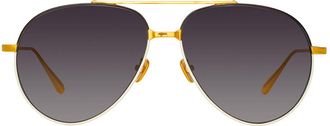 Linda Farrow MARCELO LFL1421 C3 Mens Sunglasses Gold Size 61