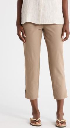 Eileen Fisher High Waist Slim Crop Pants in Cocoa at Nordstrom Rack, Size Xx-Small