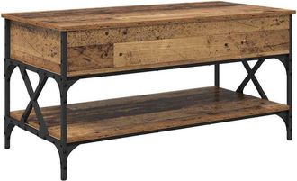 vidaXL Mesa De Caf&eacute; Madera Vieja 100 X 50 X 50 Cm Madera Contrachapada Vidaxl