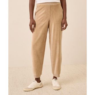 Pact Organic Cotton Pure Velour Relaxed Sweatpant in Sesame at Nordstrom, Size Xx-Large