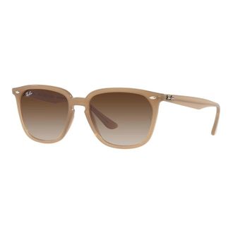 Ray-Ban Beige/Brown Shaded Zonnebril RB 4362 - unisex - Zonnebrillen - Bruin - 55 MM - Accessoires