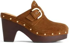 Madewell The Wes Buckle Strap Clog in Dried Acorn at Nordstrom Rack, Size 5.5