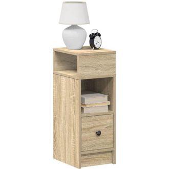 vidaXL Comodini 2 pz con Cassetto Rovere Sonoma 25x31x66 cm vidaXL 231572