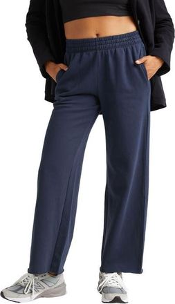 Richer Poorer Inc. The Recycled Fleece Wide Leg Sweatpant in Blue Nights at Nordstrom, Size X-Small