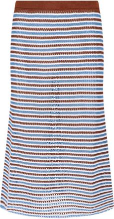 Marni Multicolor Crochet Knit Cotton Skirt