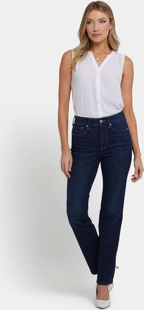 NYDJ Marilyn Rechte Jeans | Middernacht Bries