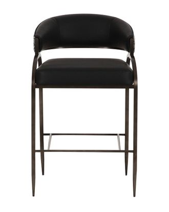 TOV Furniture Tov Furniture Tatum Vegan Leather 2-Tone Counter Stool