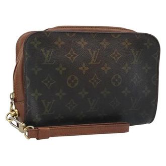 Louis Vuitton Pre-owned Orsay Clutch - Dames - Pre-owned - Bruin - Maat: ONE Size Leer