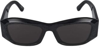 Balenciaga Stijlvol Zwart Grijs Zonnebril - Dames - Zonnebrillen - Zwart - 54 MM - Accessoires