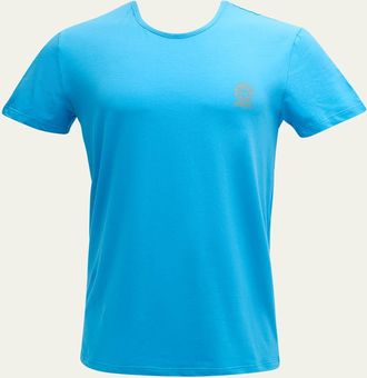 Versace Mens Medusa Logo Crewneck T-Shirt