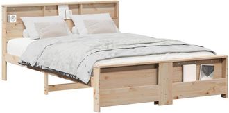 vidaXL Estructura De Cama Marr&oacute;n 150 X 200 Cm Madera Maciza De Pino Vidaxl