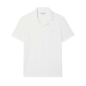Lacoste Heren Paris Open Kraag Klassiek Polo Shirt (Wit)