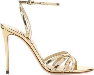 Casadei Golden Solid Julia Heels