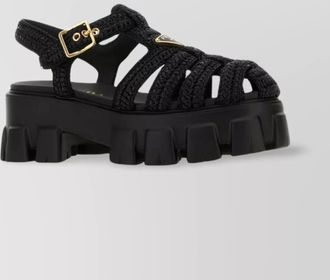 Prada raffia sandals