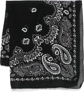 Destin bandana-print scarf - Black