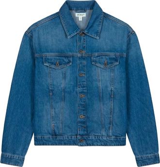 Off-white Giacca Classica in Denim Blu - - Jackets - Uomo - Blu - XS