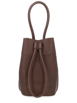 Uma Wang Neutrals Small Smooth Leather Bucket Bag
