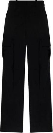 Bottega Veneta Broeken, Dames, Zwart, 2Xs, Wol, Pantalone