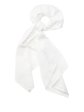 Maison Michel Birdy scrunchie - White