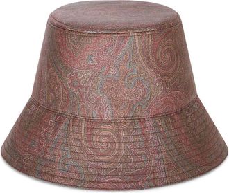 Etro paisley-print bucket hat - women - Cotton/Acetate/Polyester/Viscose - 57 - Red
