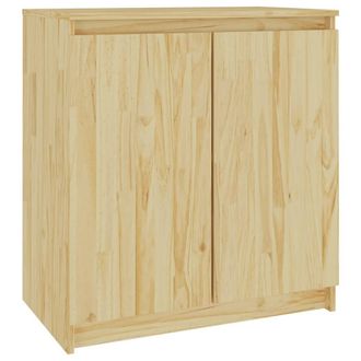 vidaXL Armario Auxiliar De Madera Maciza De Pino 60x36x65 Cm Vidaxl
