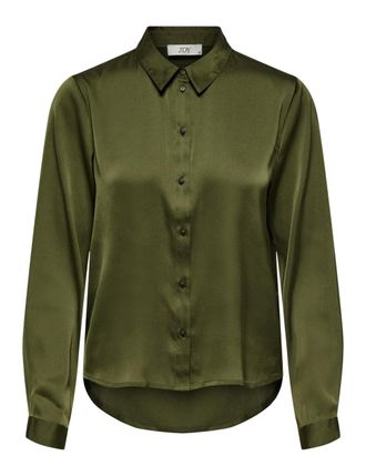Jacqueline de Yong JdY Womens Jdyfifi fifi L/S Shirt WVN Noos, Dark Olive, 12