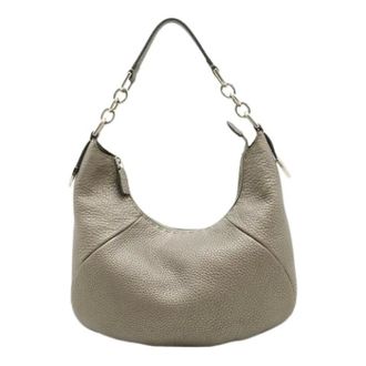 Fendi Pre-owned Shoulder Bags, female, Beige, Size: ONE SIZE Pre-owned Selleria Leather Shoulder Bag