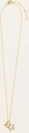 Fat Face FatFace Gold Tone Double Star Necklace