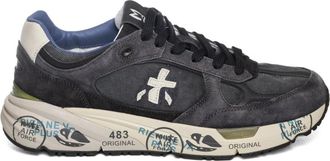 Premiata Mase Sneaker - Heren - Sneakers - Blauw - 46 EU - Katoen - Schoenen