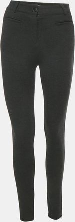 Dolce & Gabbana Black Viscose Blend Stretch Slim Fit Trousers S