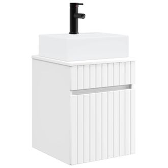 vidaXL Vanidad Con Lavabo De Pared Blanco 39 X 41 X 62,5 Cm Vidaxl