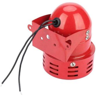 OEM Sirena De Alarma Exterior Potente De 220 V, 120 Db, Bocina Met&aacute;lica Roja Con Motor Para Alarmas Industriales Y N&aacute;uticas, 25 W 50 Ma - Crezuo