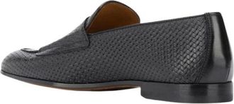 Doucal's Doppia Fibbia Intrecciata - Heren - Nette schoenen - Zwart - 40 EU - Leer - Schoenen