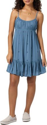 O'Neill Leyton Eyelet Embroidery Dress in Provincial Blue at Nordstrom, Size Xx-Large