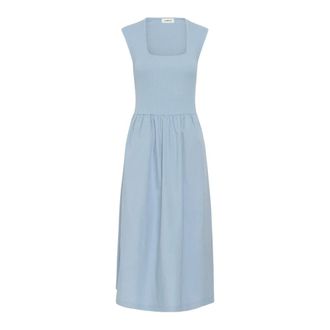 Soaked In Luxury Simone Phoebe Jurk - Dames - Jurken - Blauw - Maat: S Katoen