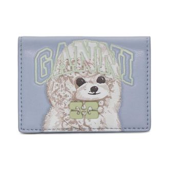 Ganni Wallets & Cardholders, female, Blue, Size: ONE SIZE Light Blue Stylish Bags Collection