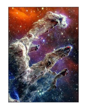 Empire Art Direct The Hubble Space Telescope Washable Art Area Rug