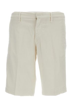 Fay Tailored Chino Bermuda Shorts with Stretch Cotton Gabardine Composition